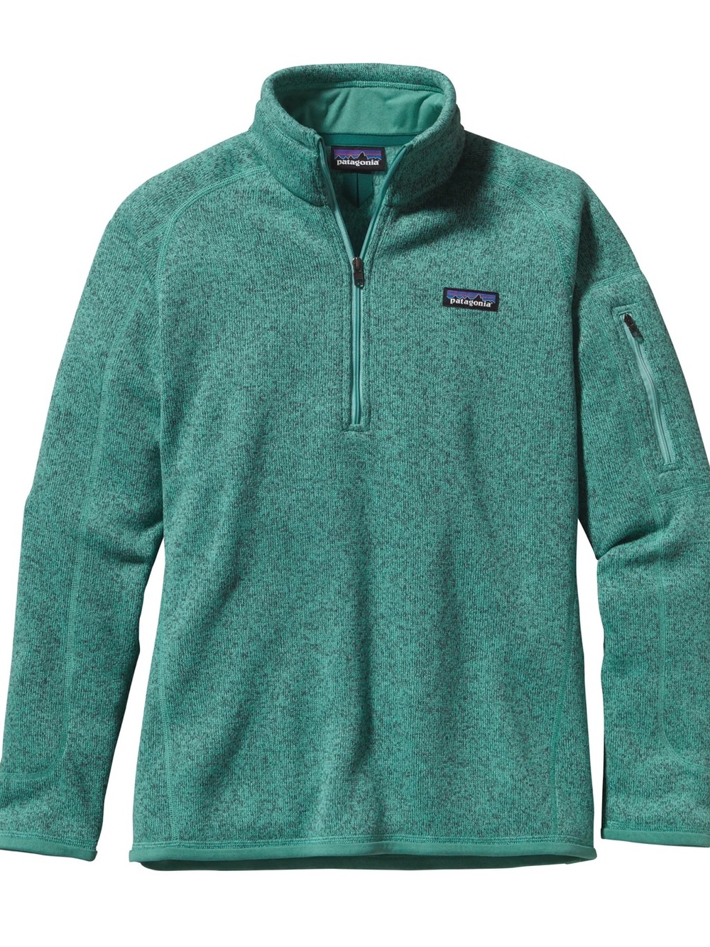Patagonia woman’s Teal Half-Zip Fleece Pullover